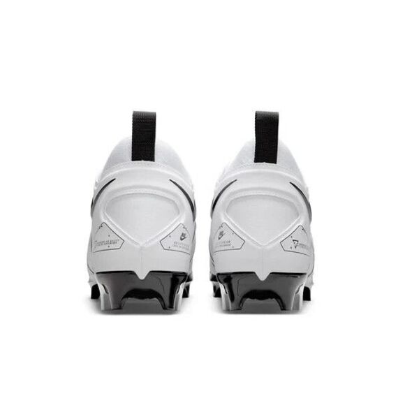 New Men's Nike Alpha Menace Pro 3 Football Cleats White Black CT6649-100 Size 11 - Picture 3 of 7